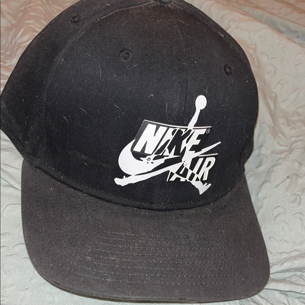 Nike Black Cap with White Logo